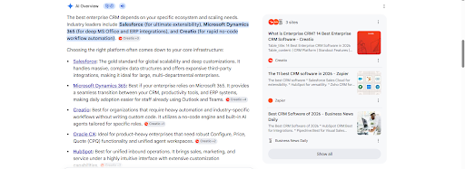 CRM query